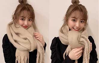 冬季颈巾造型懒人包！日本女生分享4大甜美绑法+编发教学！保暖又显脸小！